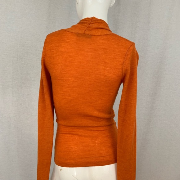 XS Limited Long Sleeve V-Neck Wrap Style Sweater - Picture 6 of 8